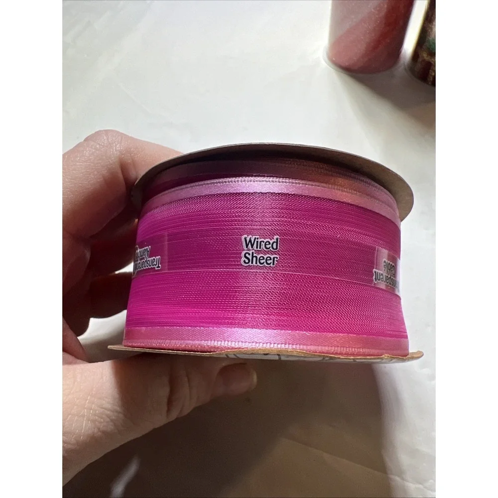 Lot Of 6 Rolls Of Crafting Ribbon #9